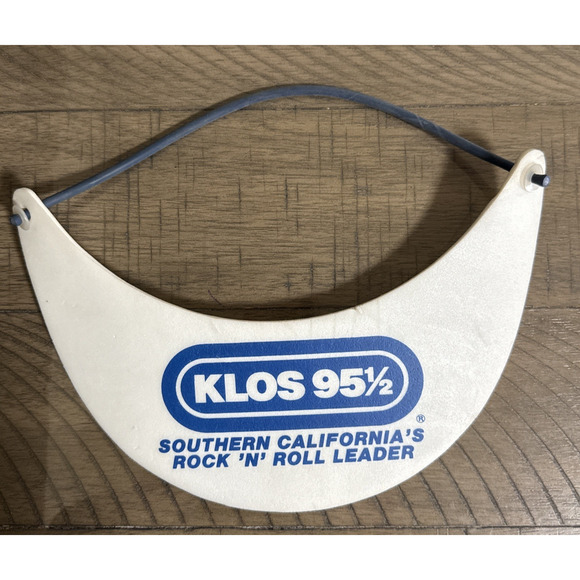 Other - Vintage 80s KLOS 95 1/2 Southern California Rock Radio Foam Visor